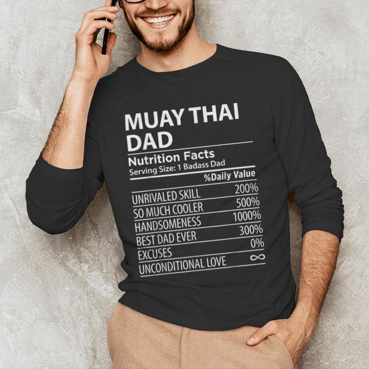 Muay Thai Dad Nutrition Facts Muay Thai Dad Men's Long Sleeve T-Shirt