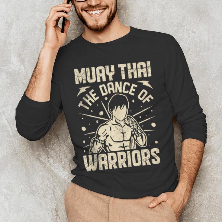 Muay Thai The Dance Of Warriors Muay Thai Men's Long Sleeve T-Shirt Muay Thai The Dance Of Warriors Muay Thai Men's Long Sleeve T-Shirt