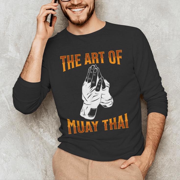 Muay Thai Fighter The Art Of Muay Thai Men's Long Sleeve T-Shirt Muay Thai Fighter The Art Of Muay Thai Men's Long Sleeve T-Shirt