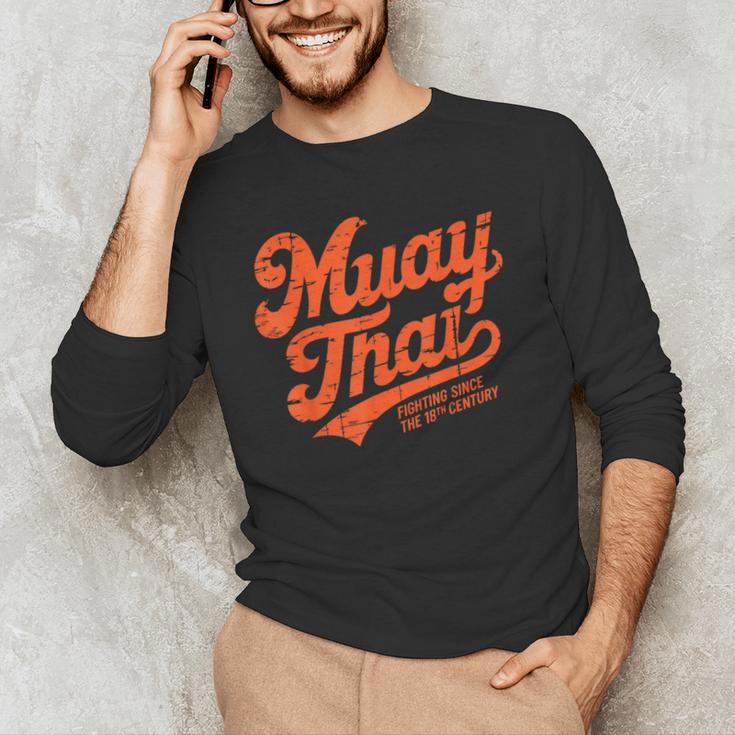 Muay Thai Fighting Muay Thai Coach Men's Long Sleeve T-Shirt Muay Thai Fighting Muay Thai Coach Men's Long Sleeve T-Shirt