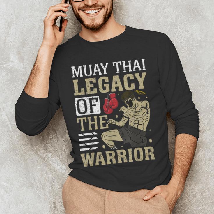Muay Thai Legacy Of The Warrior Muay Thai Men's Long Sleeve T-Shirt Muay Thai Legacy Of The Warrior Muay Thai Men's Long Sleeve T-Shirt