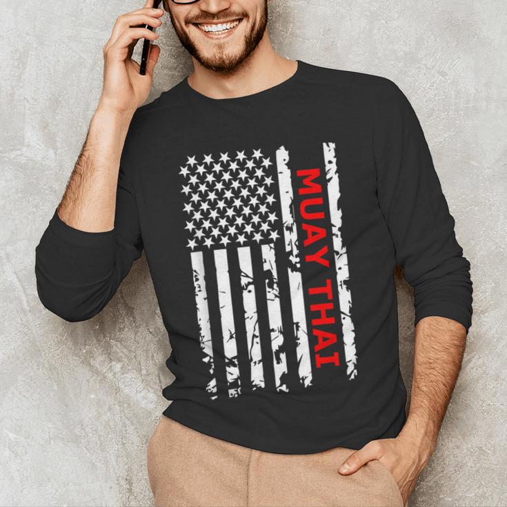 Muay Thai Martial Arts Men's Long Sleeve T-Shirt