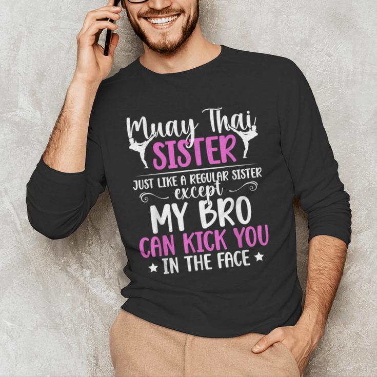 Muay Thai Sister Definition Muay Thai Sis Men's Long Sleeve T-Shirt