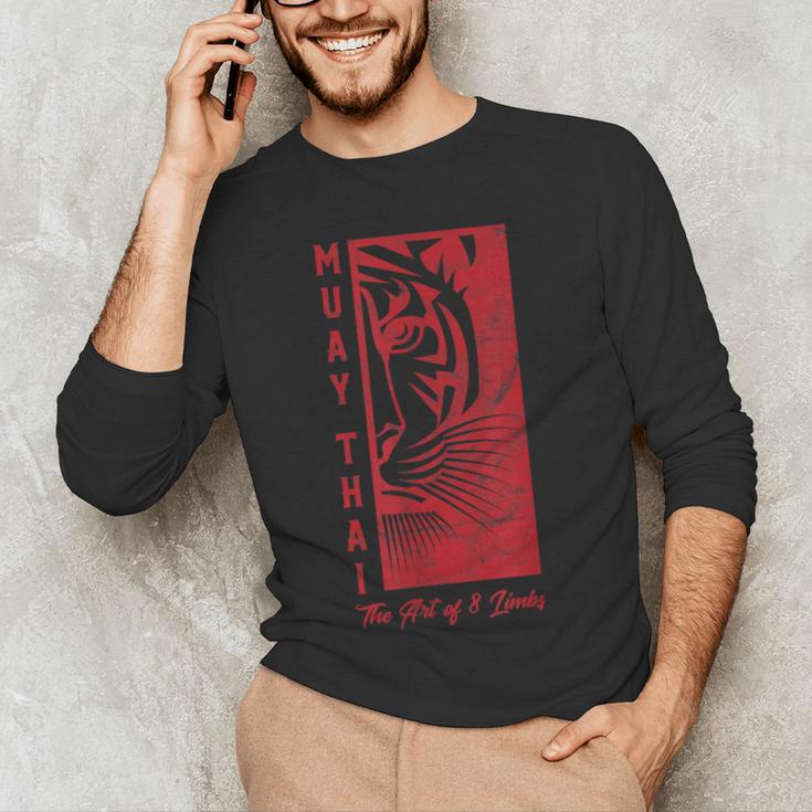 Muay Thai Tiger Art Of 8 Limbs Kickboxing Shirt Men's Long Sleeve T-Shirt