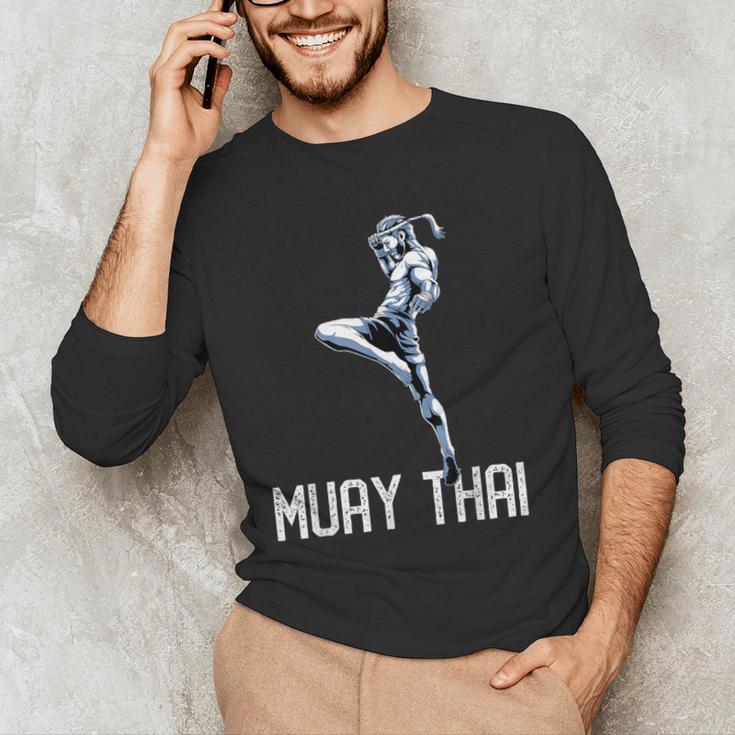 Muay Thai Tiger Nak Muay Kickboxing Men's Long Sleeve T-Shirt Muay Thai Tiger Nak Muay Kickboxing Men's Long Sleeve T-Shirt