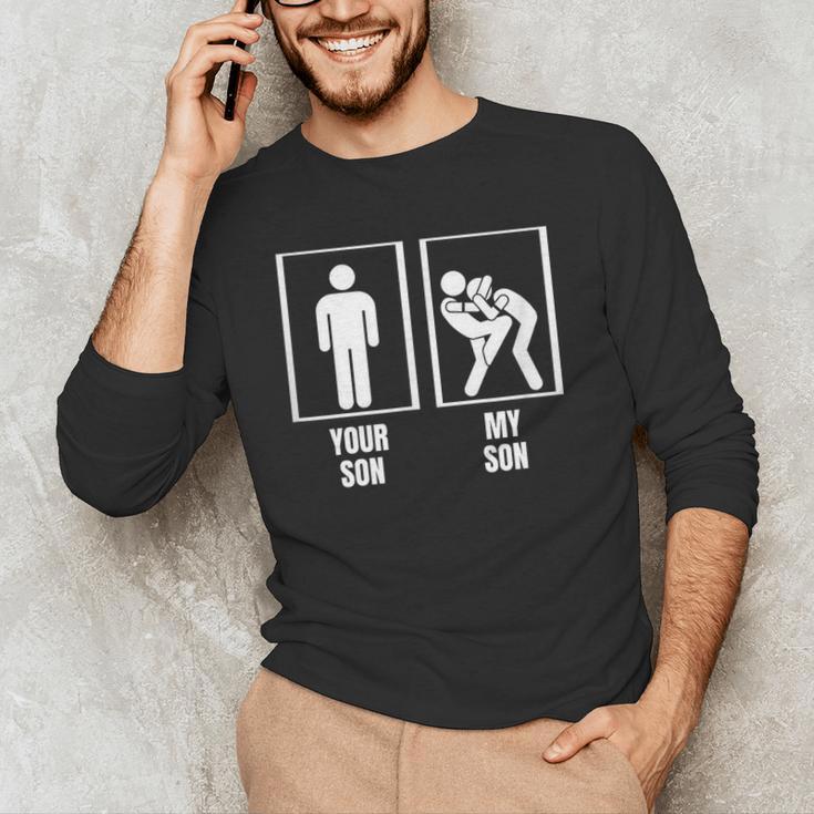 Your Son My Son Dad Father Mom Mother Muay Thai Men's Long Sleeve T-Shirt Your Son My Son Dad Father Mom Mother Muay Thai Men's Long Sleeve T-Shirt