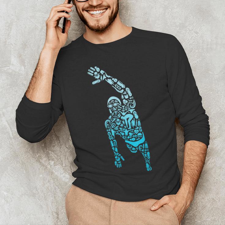 Swim Sport Athletes Swimmer Dad Boys Competitive Swimming Men's Long Sleeve T-Shirt Swim Sport Athletes Swimmer Dad Boys Competitive Swimming Men's Long Sleeve T-Shirt