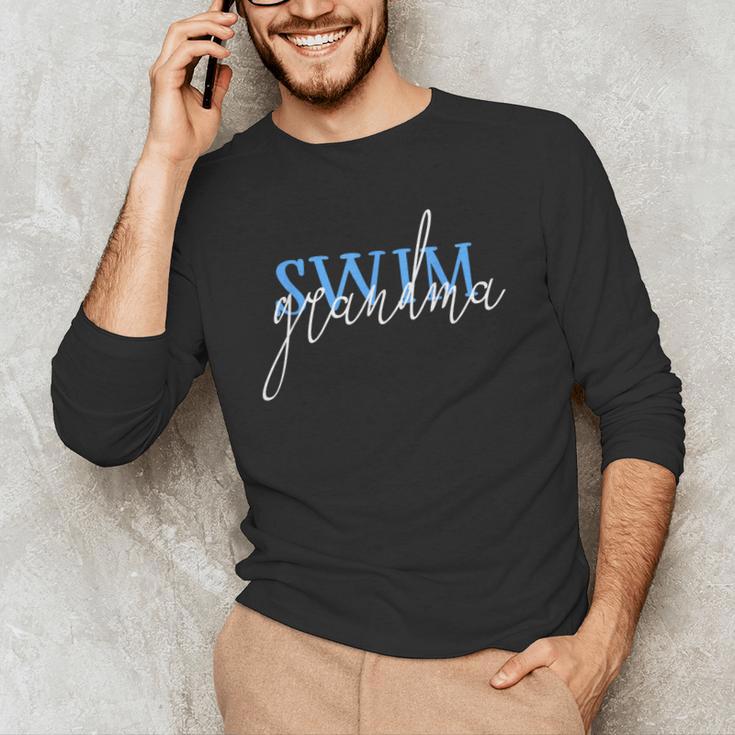 Swim Swimmer Love Swimming Shirt Sport Grandma Men's Long Sleeve T-Shirt