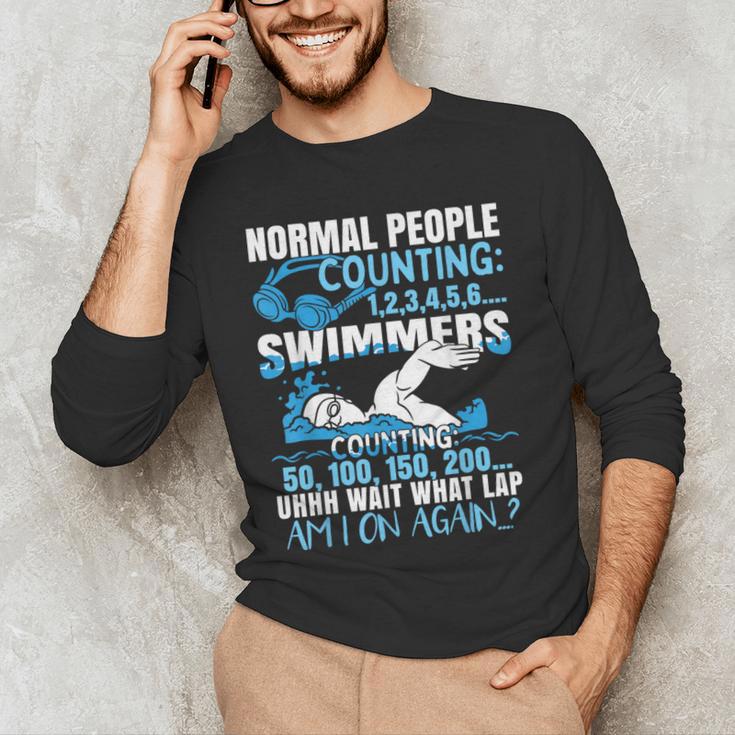 Swimming Humor Swim Men's Long Sleeve T-Shirt Swimming Humor Swim Men's Long Sleeve T-Shirt