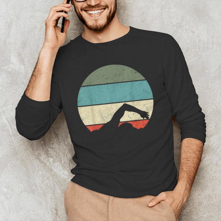 Swimming Men's Long Sleeve T-Shirt