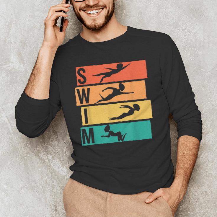 Swimming Swim Men's Long Sleeve T-Shirt
