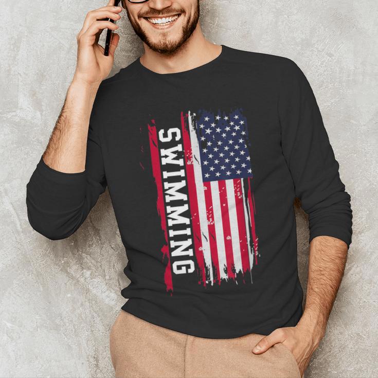 Swimming And Swimmers Men's Long Sleeve T-Shirt