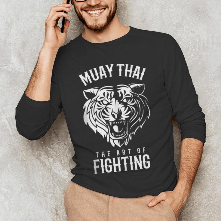 Tiger Muay Thai And Kickboxing Men's Long Sleeve T-Shirt Tiger Muay Thai And Kickboxing Men's Long Sleeve T-Shirt