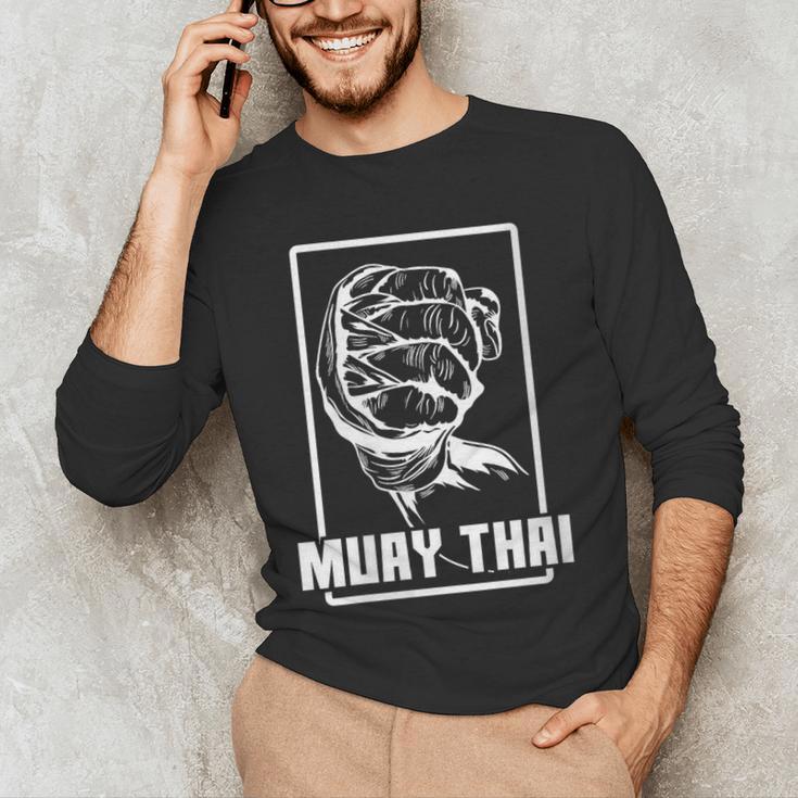 Women's Muay Thai Boxing Arm Men's Long Sleeve T-Shirt Women's Muay Thai Boxing Arm Men's Long Sleeve T-Shirt