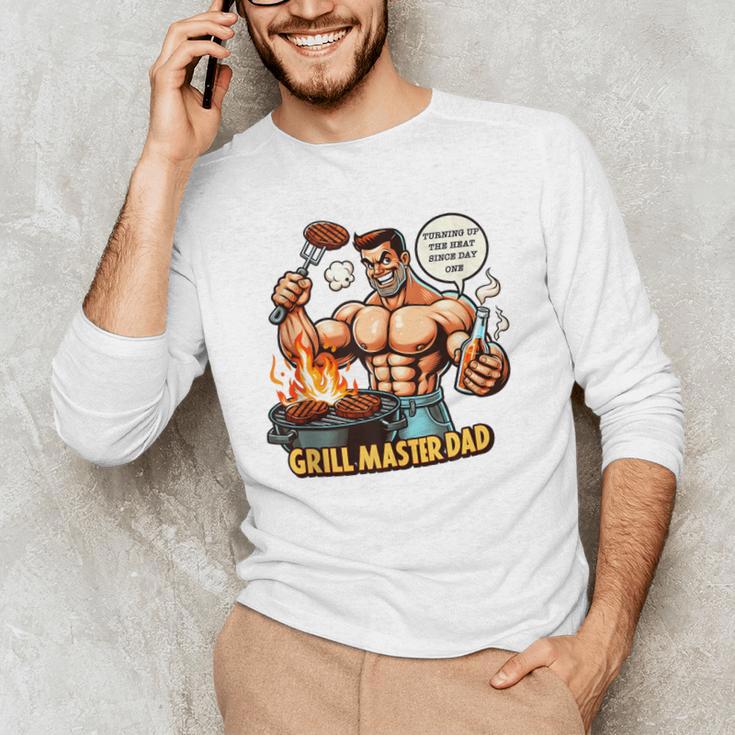 BBQ Dad Tee Grill Is Hot My Opinions Present Apparel Men's Long Sleeve T-Shirt