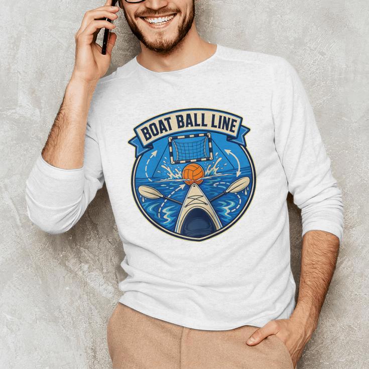 Boat Ball LINE Kayak Polo Canoe Team Raglan Baseball Tee Men's Long Sleeve T-Shirt