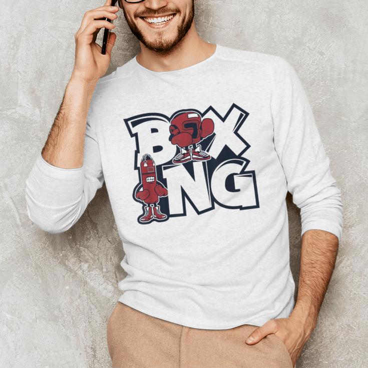 Boxing Professional Boxer Muay Thai Kickboxer Fan Boxing Men's Long Sleeve T-Shirt