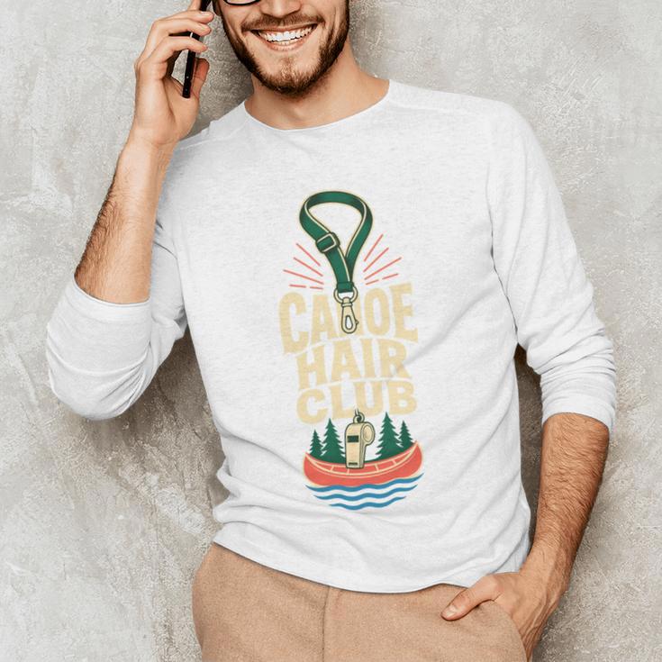 Canoe Hair Club Paddling Retro Comfort Colors Crop Top Men's Long Sleeve T-Shirt Canoe Hair Club Paddling Retro Comfort Colors Crop Top Men's Long Sleeve T-Shirt
