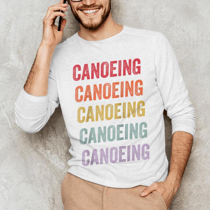 Canoeing Raglan Baseball Tee Men's Long Sleeve T-Shirt