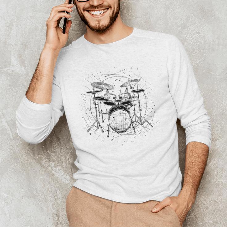 Drum Kit Premium Tri-Blend Men's Long Sleeve T-Shirt