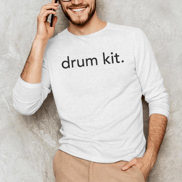 Minimalistic Drum Kit Minimal Raglan Baseball Tee Men's Long Sleeve T-Shirt