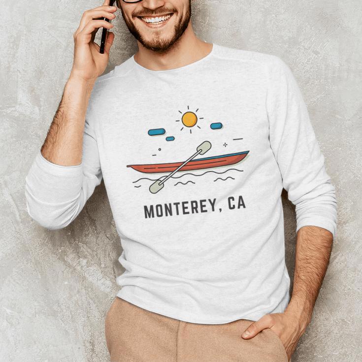Monterey California Kayak Canoe Paddling Outdoor Men's Long Sleeve T-Shirt Monterey California Kayak Canoe Paddling Outdoor Men's Long Sleeve T-Shirt