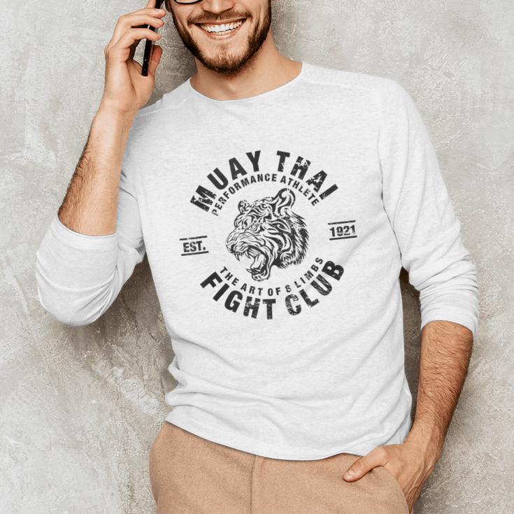 Muay Thai Kickboxing Eight Art MMA Men's Long Sleeve T-Shirt