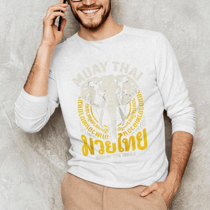 Muay Thai Thailand Fighter Martial Arts Son Of The Ishan Tee Raglan Baseball Tee Men's Long Sleeve T-Shirt