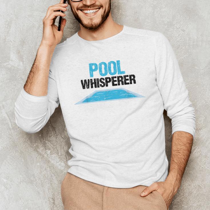 Pool Guy For Swimming Pool Boy And Pool Cleaner Men's Long Sleeve T-Shirt