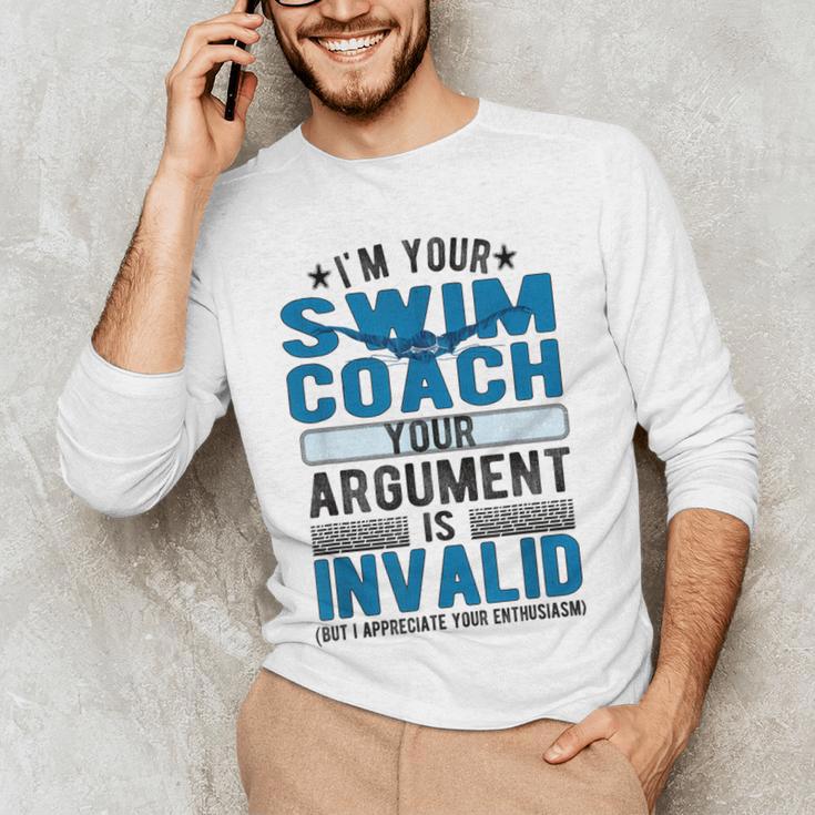 Swim Coach Swimming Coach Men's Long Sleeve T-Shirt Swim Coach Swimming Coach Men's Long Sleeve T-Shirt