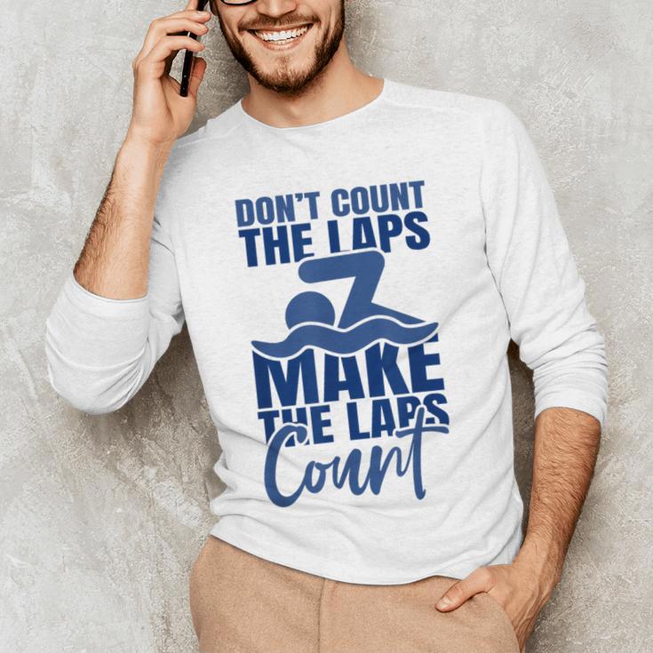 Swimmer Saying Swimming Motivation Professional Swimmer Men's Long Sleeve T-Shirt Swimmer Saying Swimming Motivation Professional Swimmer Men's Long Sleeve T-Shirt