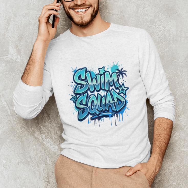 Swimming Matching Tee Men's Long Sleeve T-Shirt Swimming Matching Tee Men's Long Sleeve T-Shirt