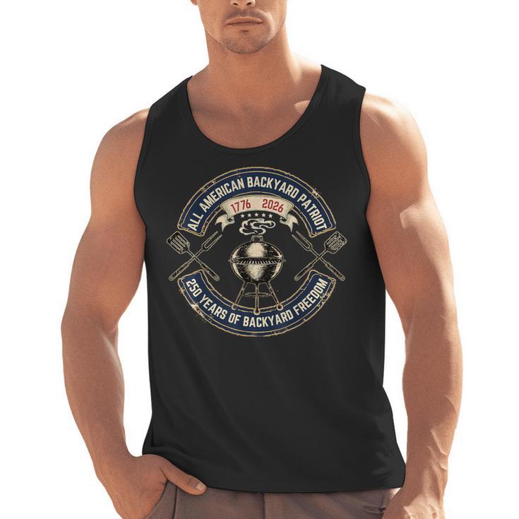 BBQ Dad 250 Years Backyard Freedom 1776 USA Patriot July 4th Men Tank Top, trending gift