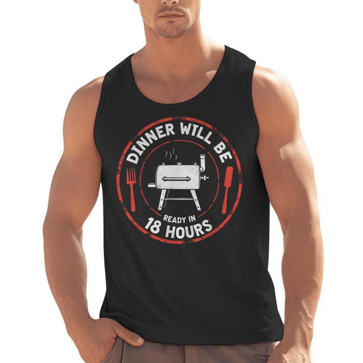 Bbq Dad Meat Smoker Dinner Will Be Ready In 18 Hours Men Tank Top, trending gift