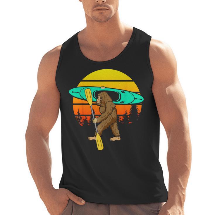 Bigfoot Kayak Paddling Lake Rafts Inflatable Canoe Sasquatch Men Tank Top