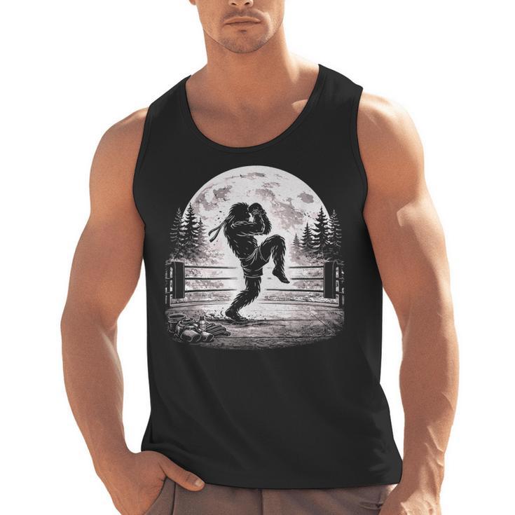 Bigfoot Muay Thai Boxer Martial Arts Sasquatch Men Tank Top