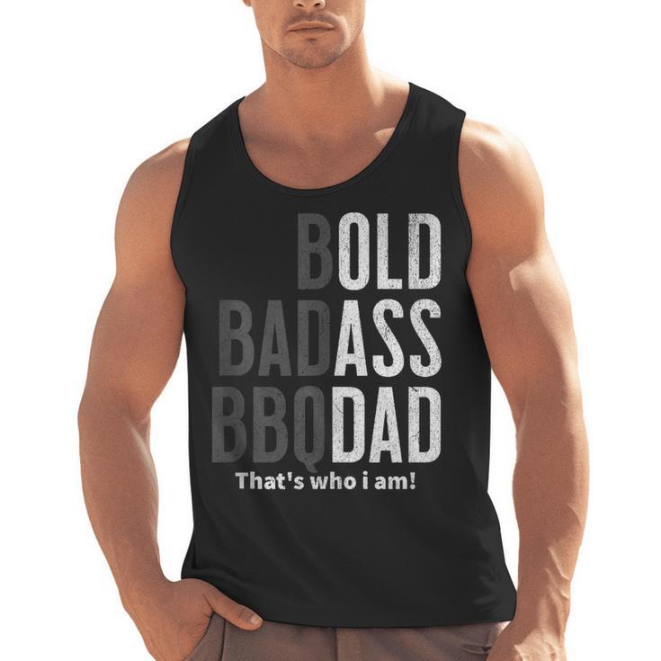 Bold Badass BBQ Dad Gag Fathers Day Husband Birthday Men Tank Top, trending gift