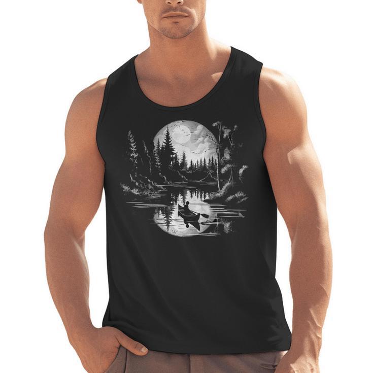 Canoe Canadian Canoeists Nature Canoe Men Tank Top