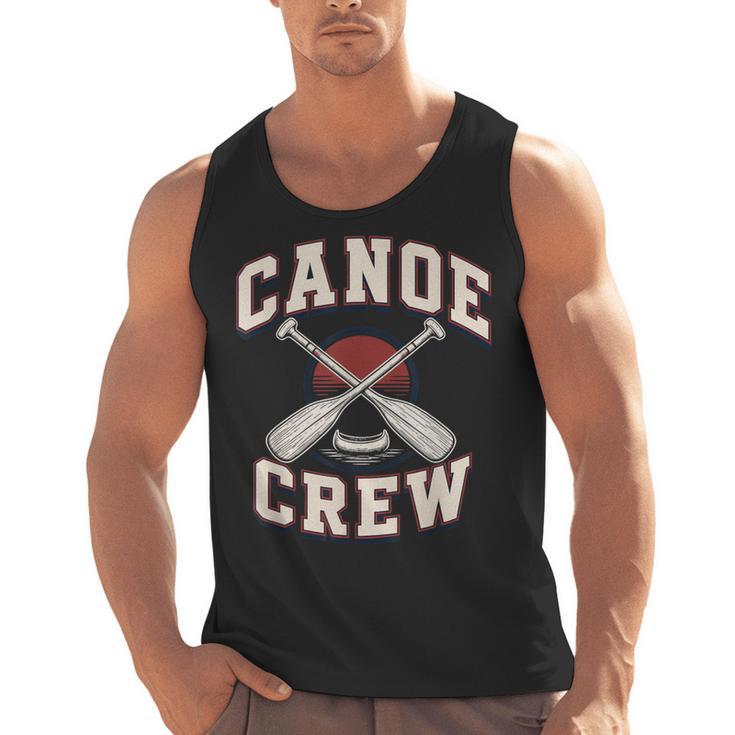 Canoe Crew Paddling Team Retro Graphic Men Tank Top
