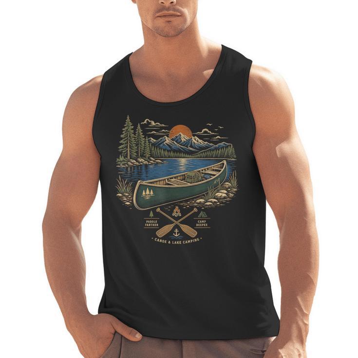 Canoe And Lake Camping Paddle Camp Men Tank Top