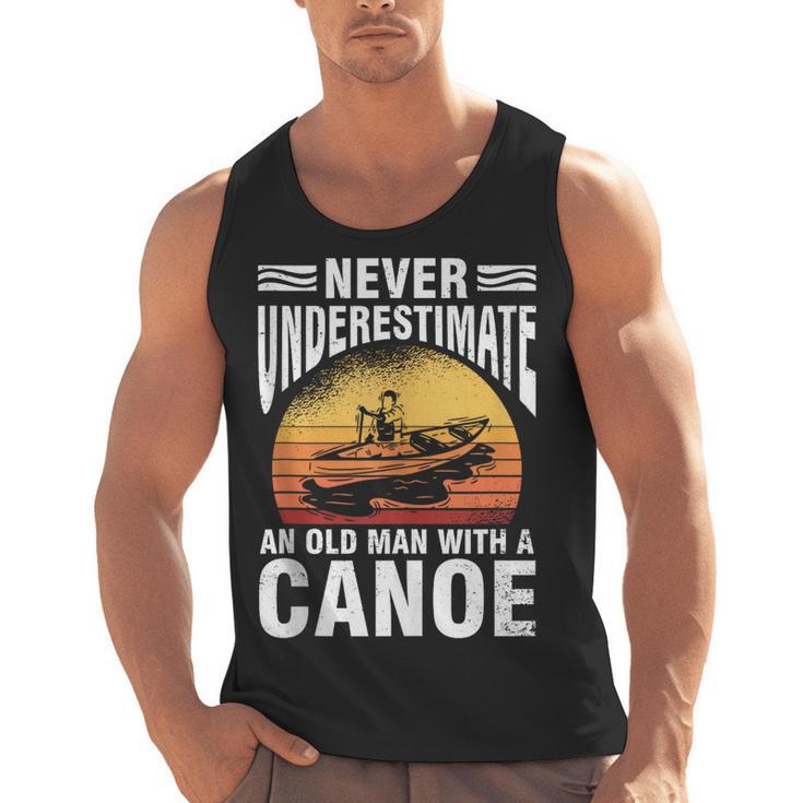 Canoe Old Man Sleeveless Men Tank Top, trending gift