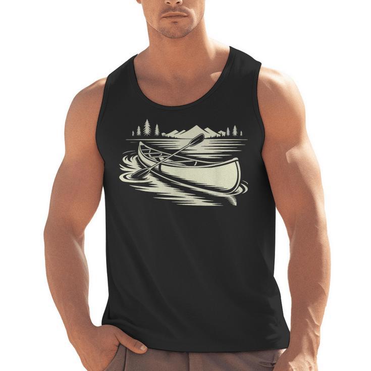 Canoe Tripper Loading Portage Pack First Light Men Tank Top