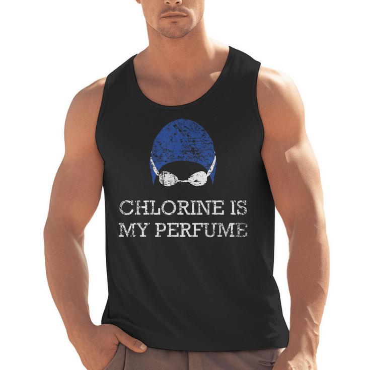 Chlorine Is My Perfume Shirt Swim Swimming Men Tank Top