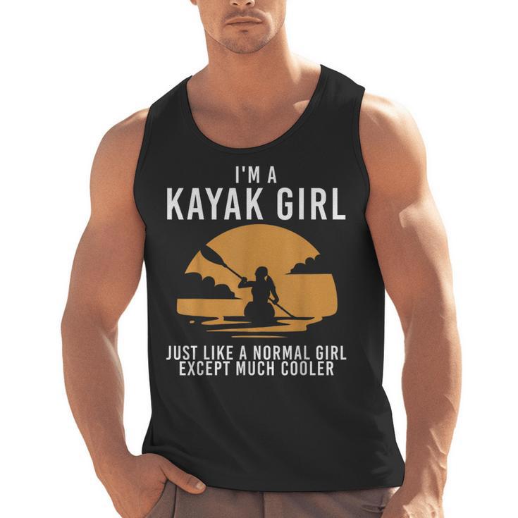 Cool Kayak For Women Girls Kayaker Canoe Kayaking Paddle Oar Men Tank Top