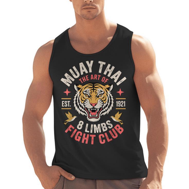 Cool Muay Thai Art For Men Women Kickboxer MMA Muay Thai Men Tank Top