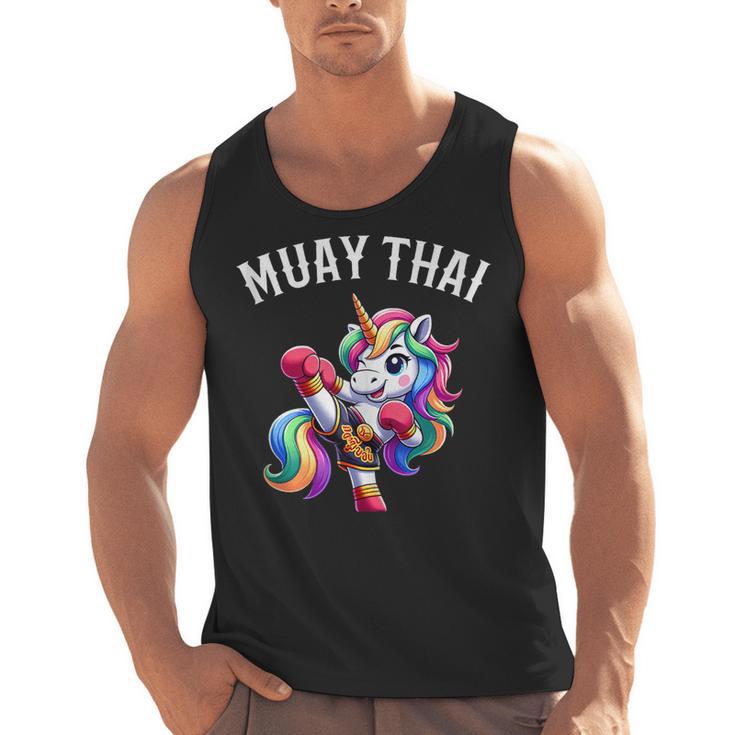 Cute Muay Thai Unicorn Men Tank Top
