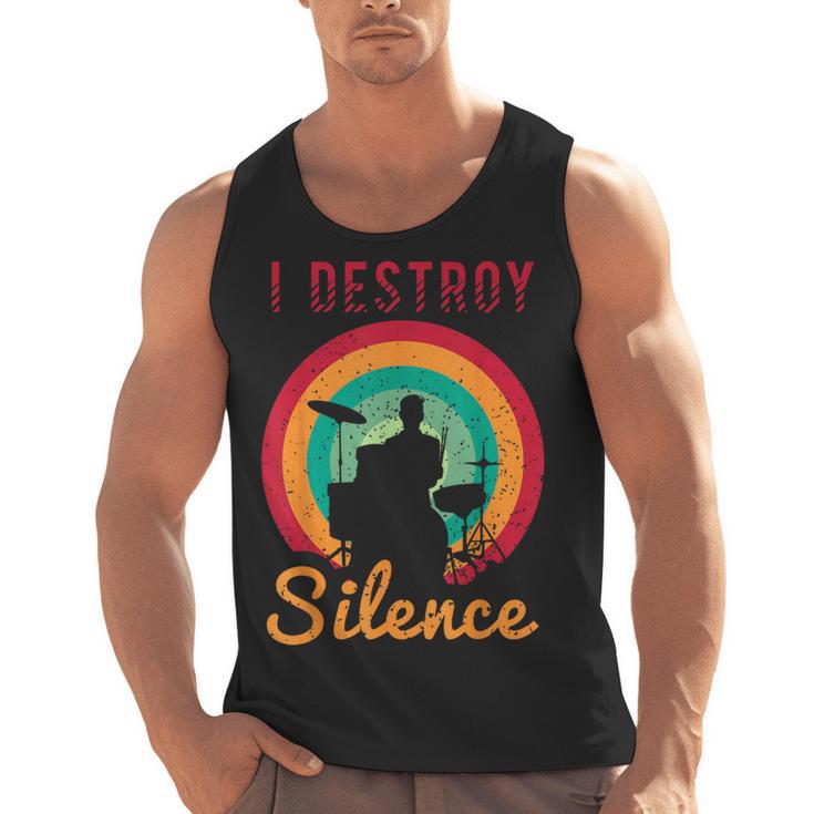 Drum Kit Tshirt For a Drummer With Percussion Instruments Men Tank Top