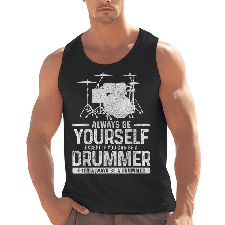 Drummer Drum Kit Saying Drummer Men Tank Top