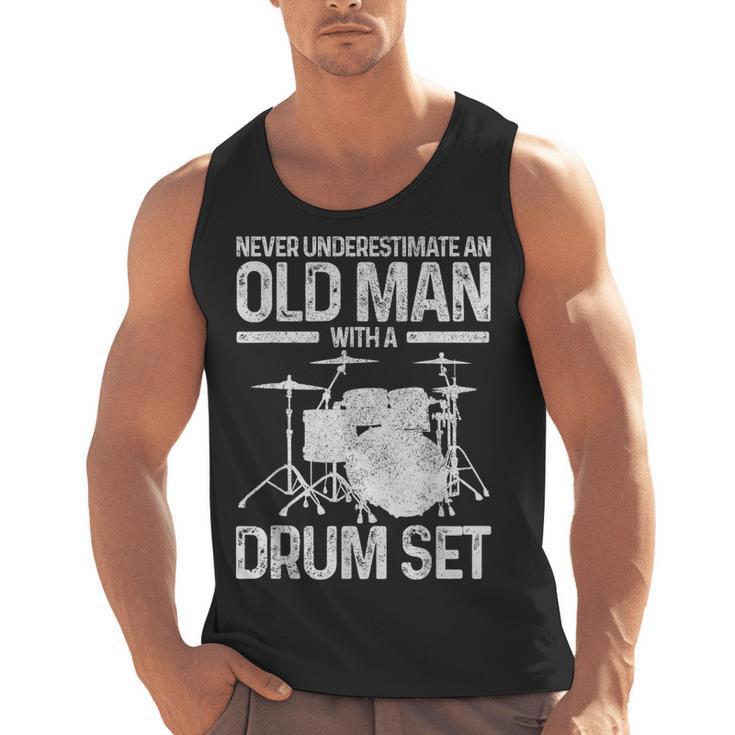 Drummer Drum Kit Vintage Drummer Men Tank Top