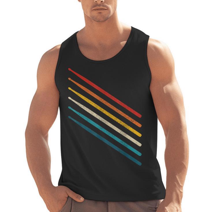 Drummer Drum Kit Vintage Retro Drummer Men Tank Top